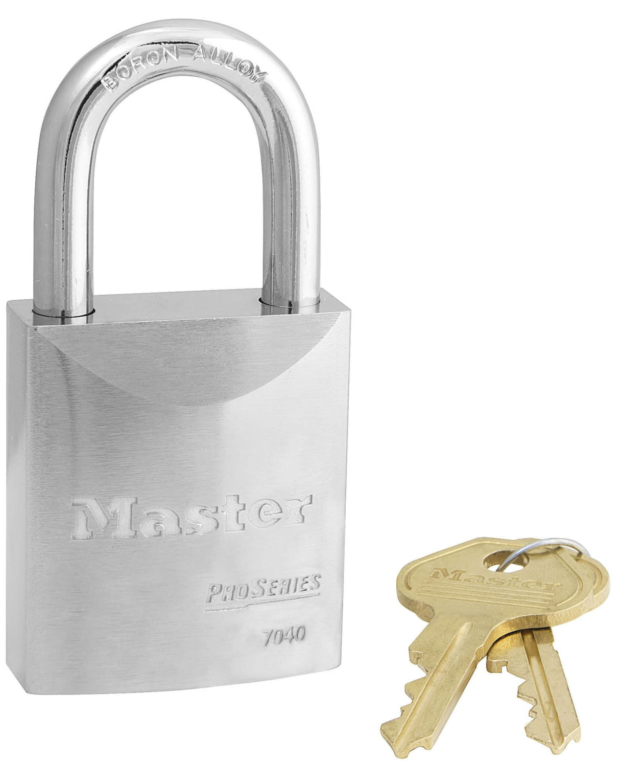Master Lock 7040 Solid Steel SS Shackle Padlock 40 x 6 x 27mm Keyed Different