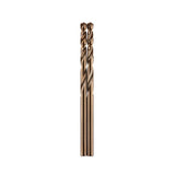 Milwaukee Red Helix Cobalt Drill Bits 2 Pk-3.2mm, featuring 135-degree tip and durable cobalt alloy for precision drilling.