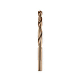 Milwaukee Red Helix Cobalt drill bit 8.5mm, designed for precision drilling in hard metal with 135° split point tip and durable helix design.