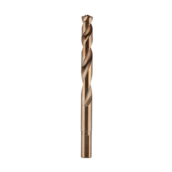 Milwaukee Red Helix Cobalt Drill Bit 10.5mm features a 135° split point for precision and durability in hard metal applications.