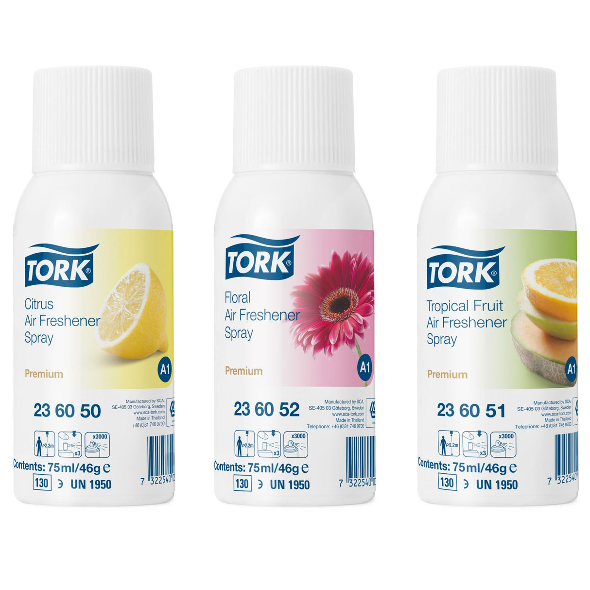 Tork A1 Mixed Pack Air Freshener Spray (Case of 12)