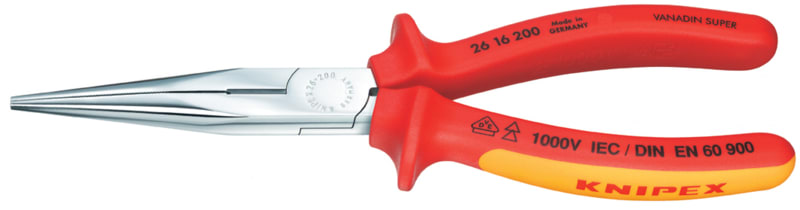 Plier Snipe Nose Side Cutting 200 x 56 x 19mm - Knipex