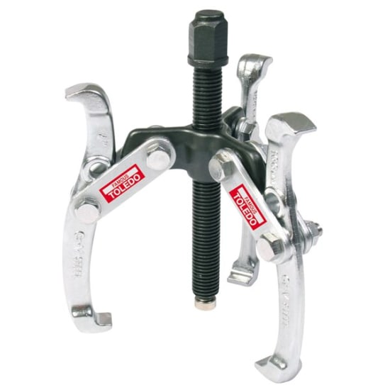 Toledo Mechanical 2&3 Leg Puller Kit features durable chrome-vanadium steel construction and flexible 50-100mm spread for efficient extraction.