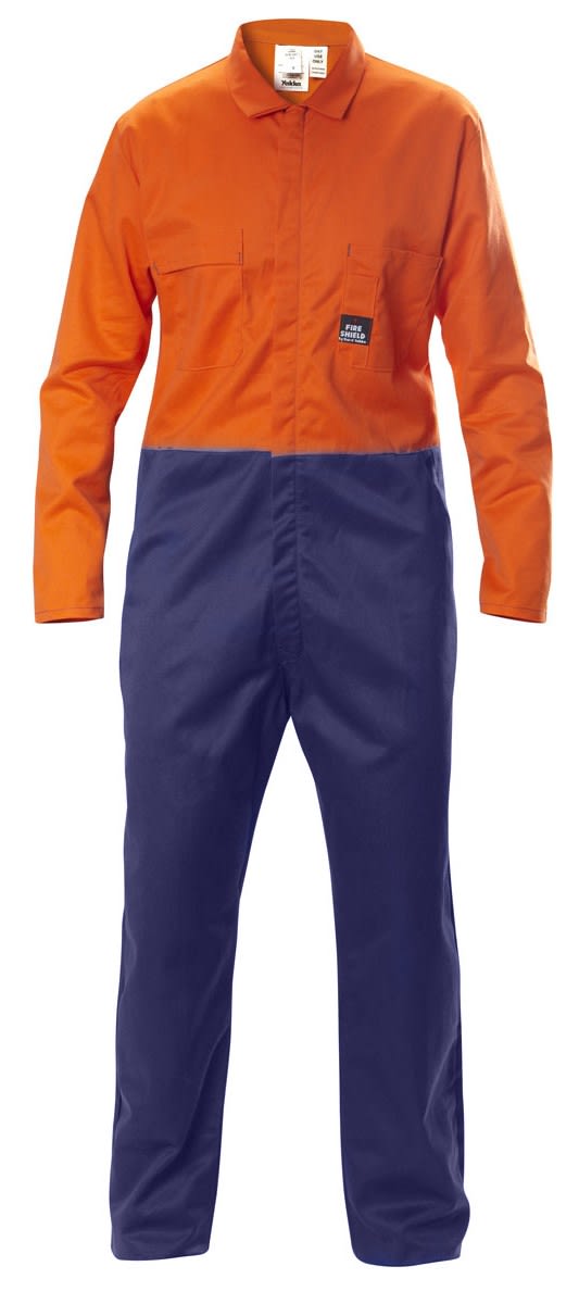 Hard Yakka, Proban Overall - Orange/Navy (Size: 06)