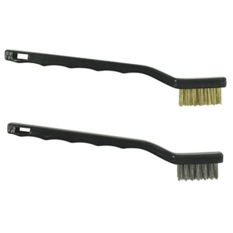 Brush Mini Wire Brass for precise cleaning in tight spaces with durable brass bristles, measuring 40 x 10 x 175mm.