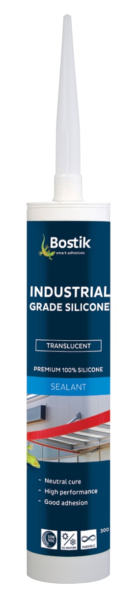 Bostik Industrial Silicone Sealant Clear 300ml