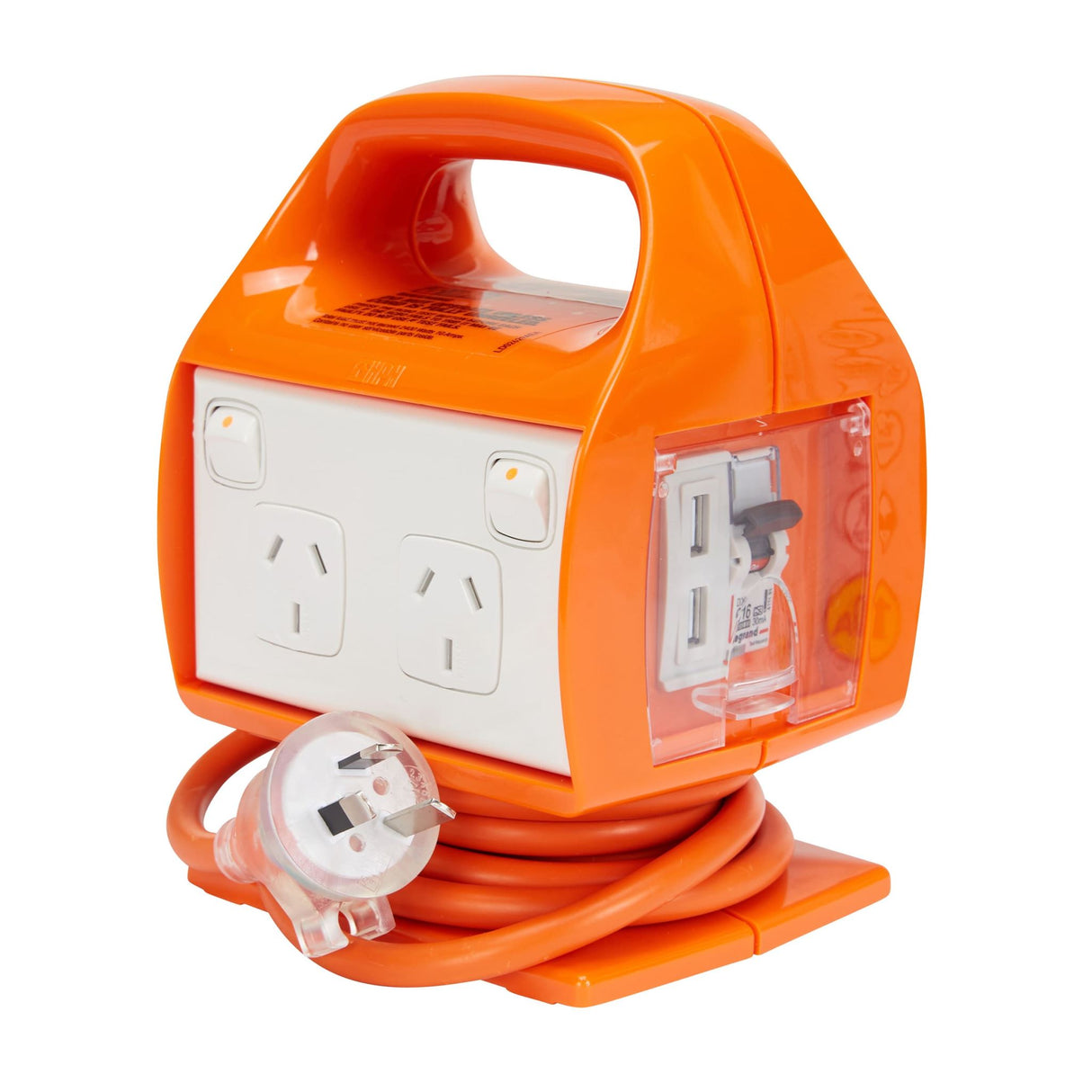 HPM Worksite Powercentre 4 Outlets 10A with USB
