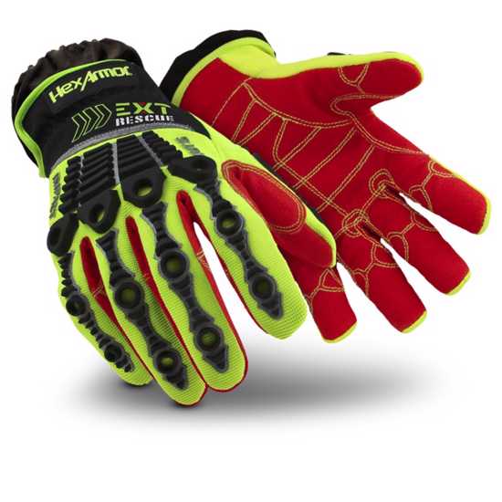 HexArmor+uvex EXT Rescue 4013 Gloves size 13, offering cut resistance, impact protection, and easy on/off functionality.