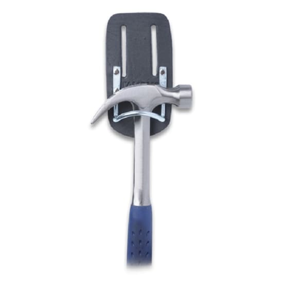 Taurus HH318 hammer holder in durable leather and galvanised steel, designed for easy access and fits belts up to 50mm wide.