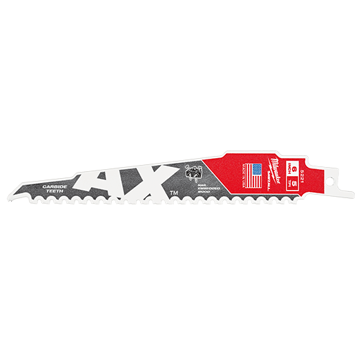 Milwaukee Blade AX Carbide Teeth SAWZALL 150mm 1 Pack