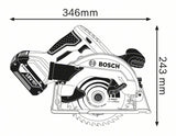 Bosch GKS 18V-57 G BB Cordless Circular Saw 165mm (Skin Only)
