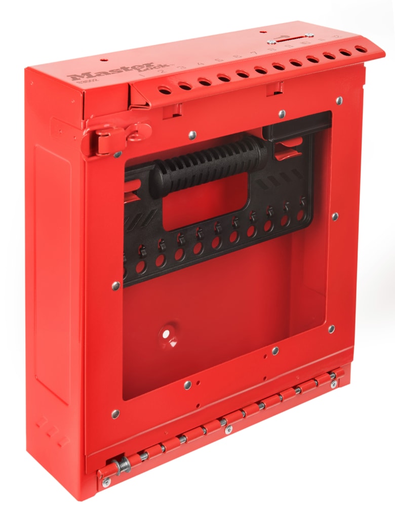 Master Lock S3502 Group Lock Box & Permit Station Wall Mounted/portable - Red