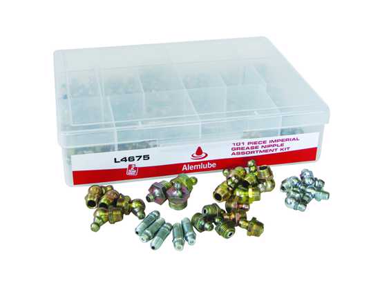 Alemlube 101 Piece Imperial Grease Nipple Kit (Each)