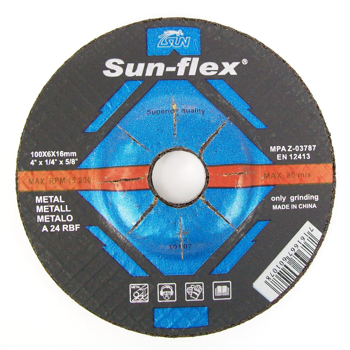 100 x 6 x 16mm Grinding Disc Metal (Each)