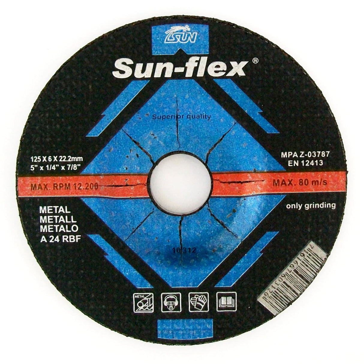 125 x 6 x 22mm Grinding Disc Metal (Each)