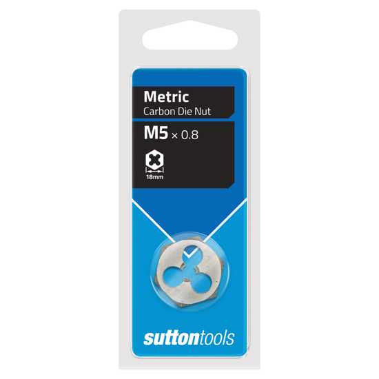 M5 x 0.8 Die Nut Metric ISO Coarse (Each)