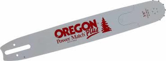 Oregon 18" chainsaw bar for STIHL, 3/8" pitch, delivers clean cuts and reduced kickback for efficient performance.