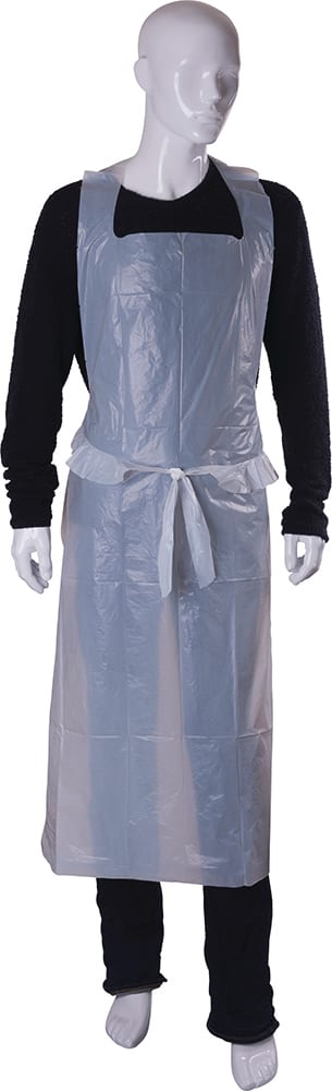 Harveys LDPE Apron White 750x1360mm (Card of 50)