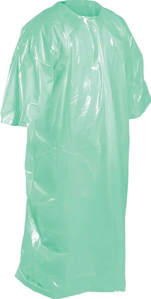 Eagle LDPE 3/4 Open Sleeve Splash Jacket Green 780x1300mm (Carton of 200)