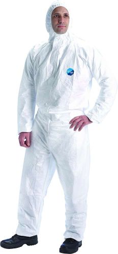Tyvek® Dual Breathable Coverall - Large White (Pair)