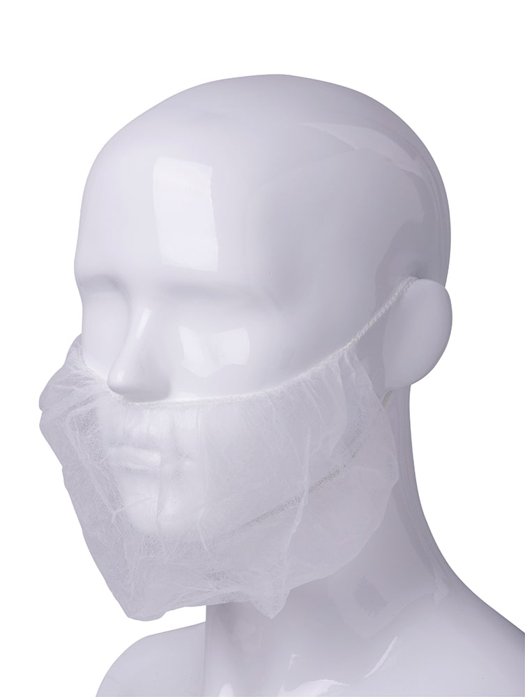 Harveys Beard Cover with Double Loop White (Pack of 100)
