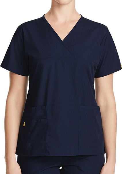 NNT, Women's Wonderwink Scrub Top, CATU66 - Navy (Size: M)