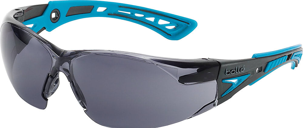 Bolle Rush+ Small Safety Glasses, Smoke Lens
