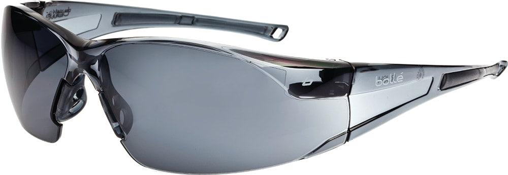 Bolle Rush Safety Glasses, Smoke Lens