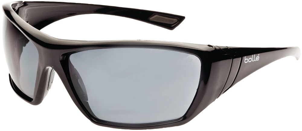 Bolle Hustler Safety Glasses, Smoke Lens