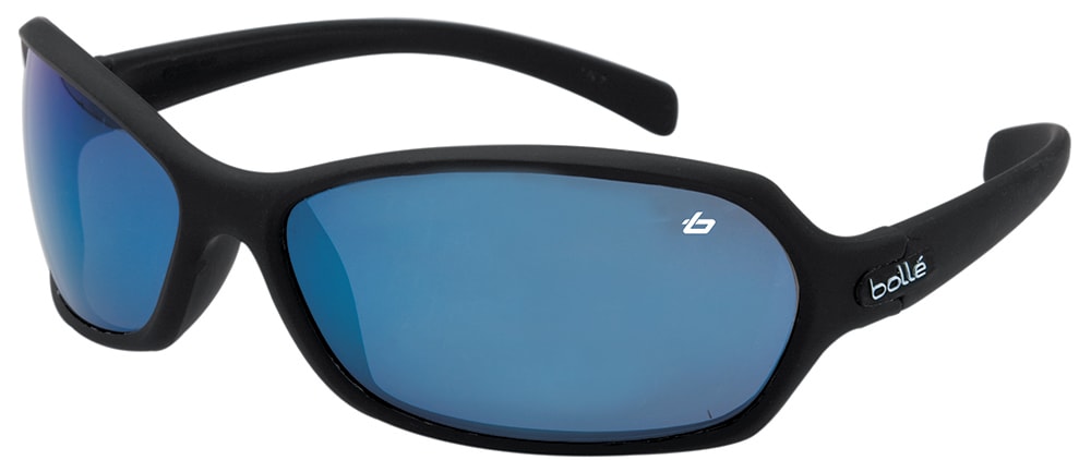 Bolle Hurricane Safety Glasses, Flash, Blue Lens