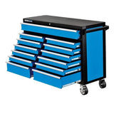 Kincrome 13 Drawer Extra Wide Tool Trolley with heavy-duty slides, lockable drawers, and mobile castors for organized tool storage.
