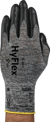 Ansell Hyflex 11-801 Grey Gloves 7-11 (Pair) - Grey - 08