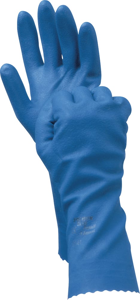 Alphatec 88-350 Rubber Gloves Silver Lined Blue 7-11 (Pair) - Standard - 11