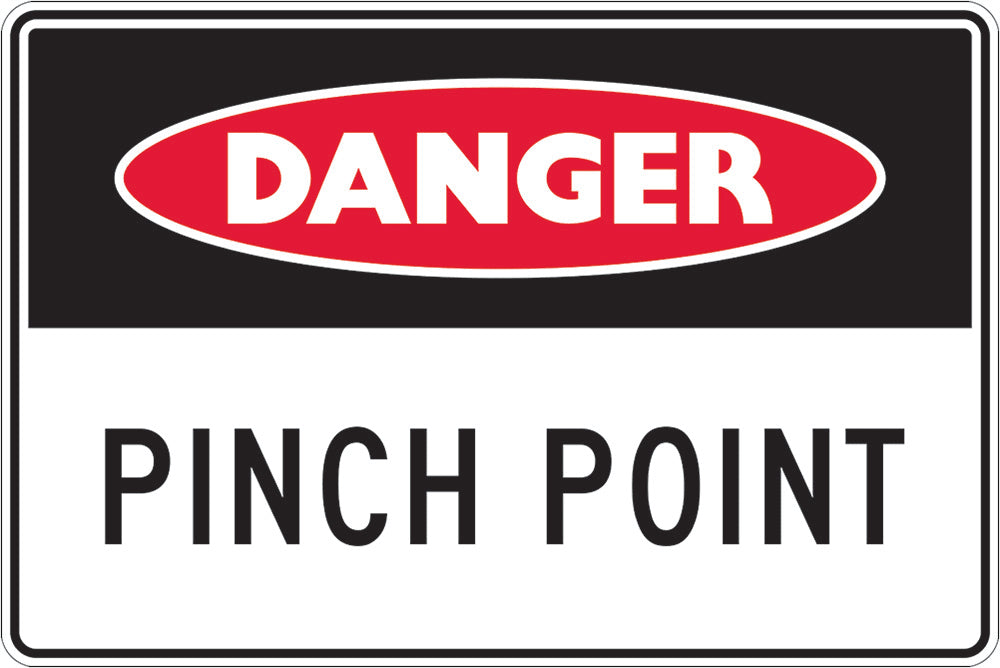 Danger Sign | Pinch Point W250mm x H180mm - Standard