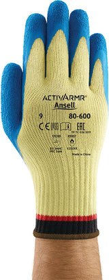 Ansell ActivArmr 80-600 Latex Kevlar Cut C Gloves 7-11 (Pair) - Standard - 11