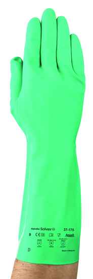 Ansell AlphaTec Solvex 37-175 Flock lined Gloves-8-11 (Pair)