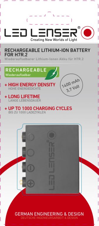 Ledlenser H7R.2 Rechargeable Lithium-Ion Battery