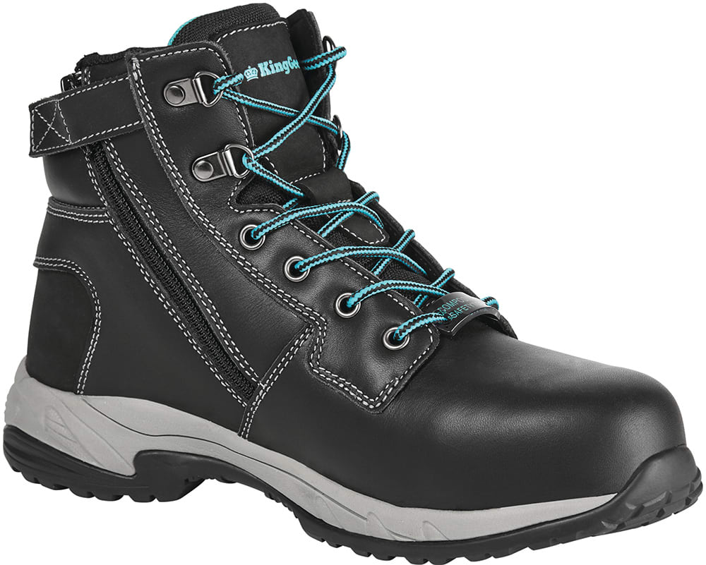 KingGee Women's Tradie - Zip (Black) 4-11 (Pair) - Black (Size: 05)