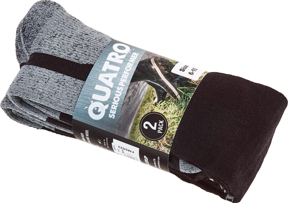 Skellerup Quatro Socks (Pack of 2) - Standard - 6/1