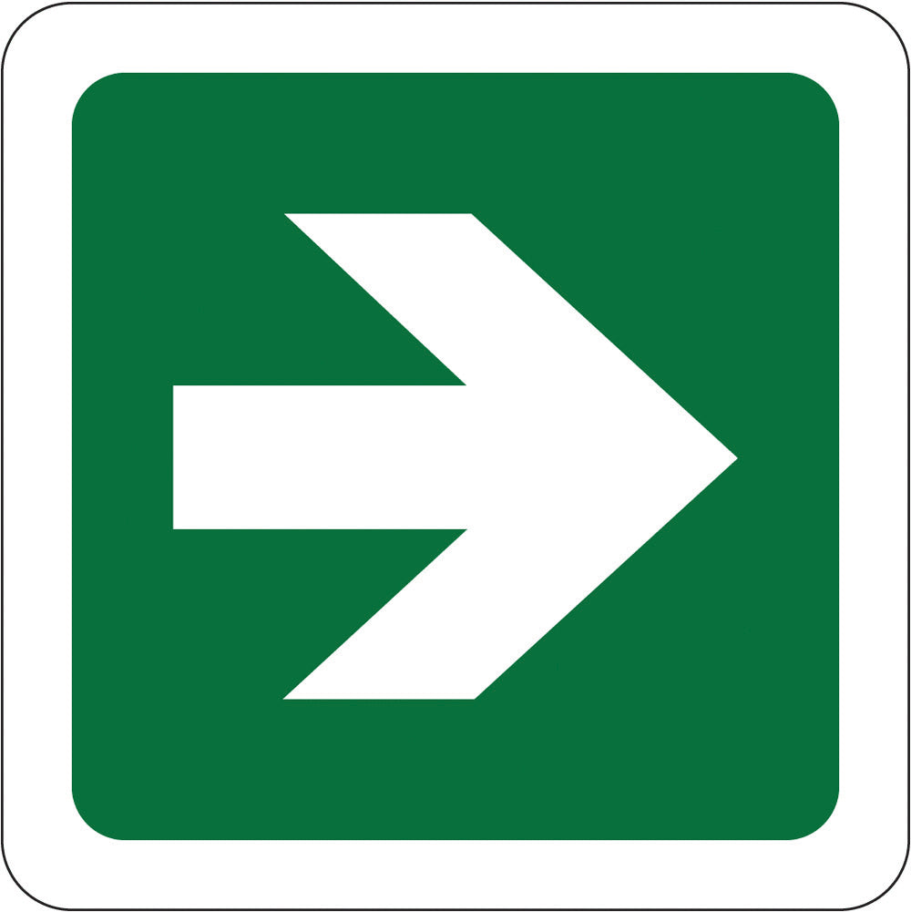 Emergency & Exit Sign | Arrow - Right W130mm x H130mm