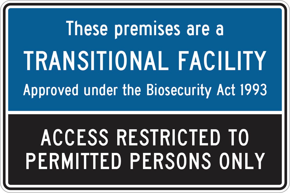 General Info Sign | Transitional Facility W600mm x H450mm (Single Sided)