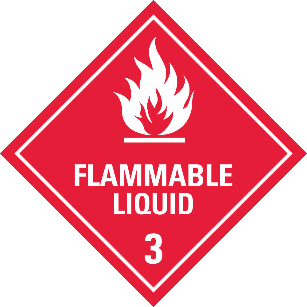 Dangerous Goods Sign | Flammable Liquid 3 W400mm x H400mm