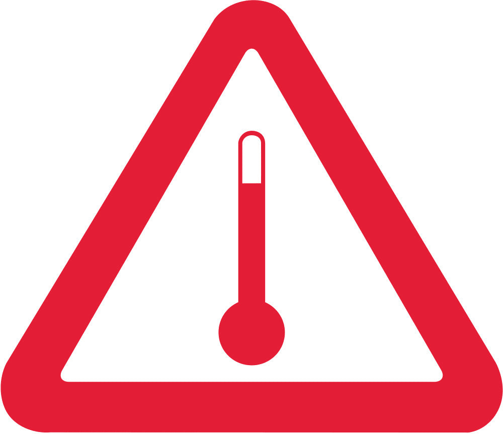 Dangerous Goods Sign | Elevated Temperature W250mm x H250mm (Each) - Standard
