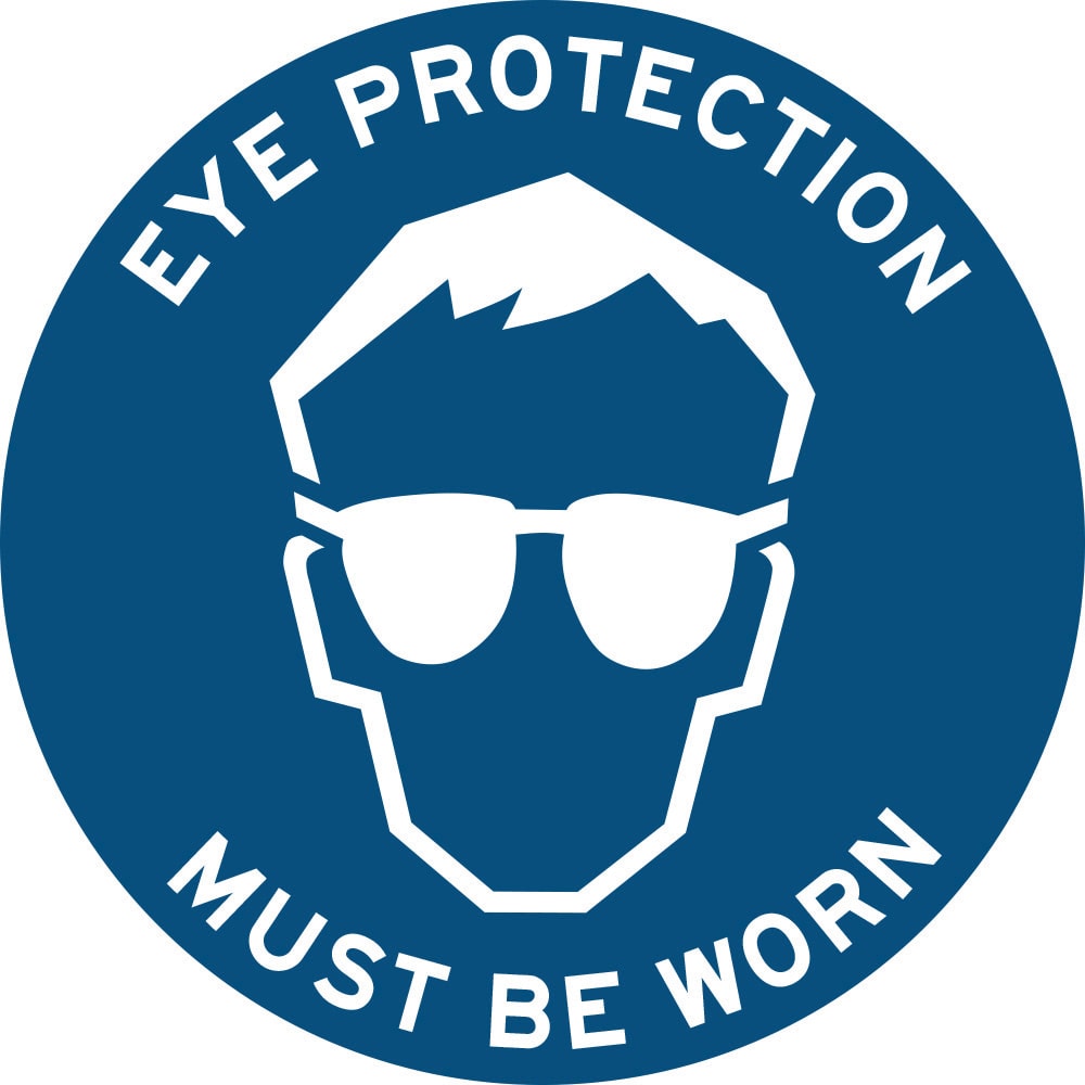 Floor Graphics Sign | Eye Protection Diameter 450mm