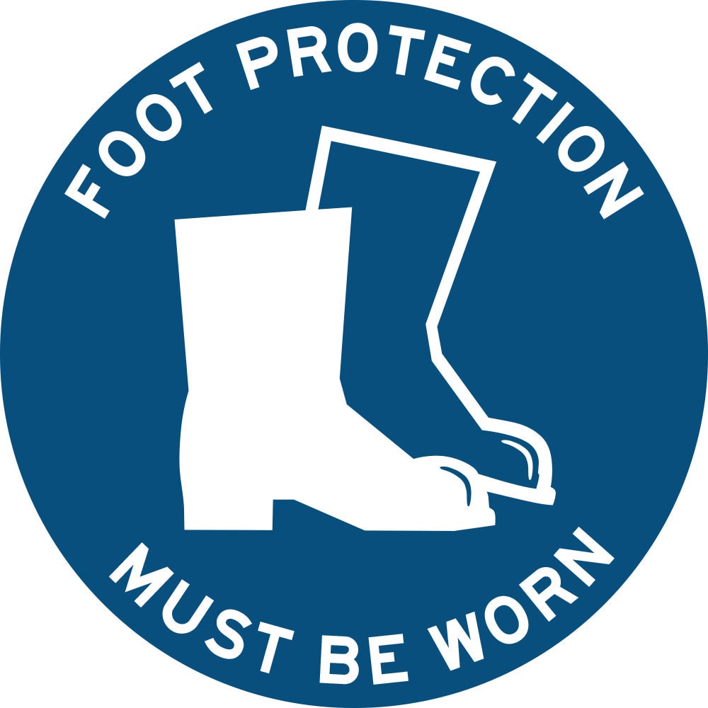 Floor Graphics Sign | Foot Protection Diameter 450mm - Standard