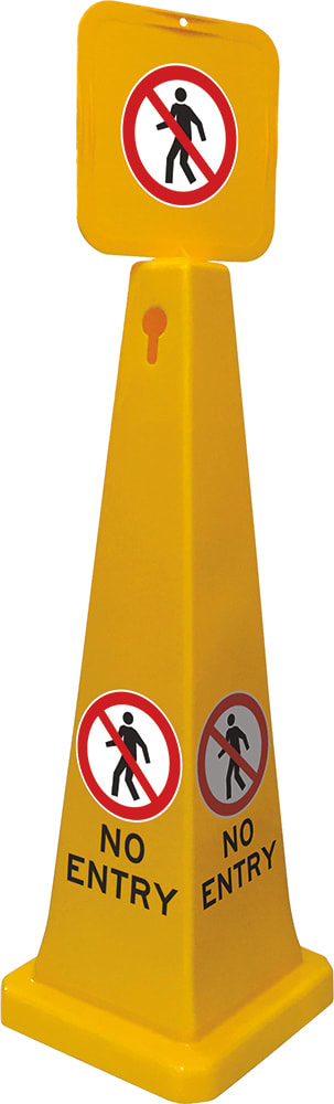 Safety Cone & Top Sign | No Entry H900mm - Standard