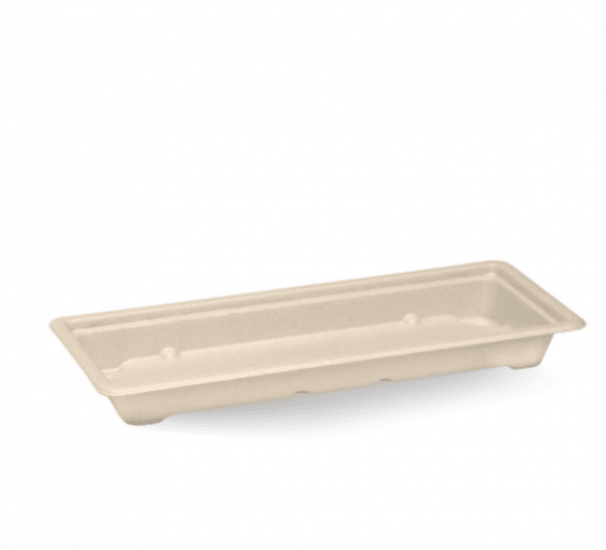 Biopak BioCane Sushi Tray Base-221 x 91 x 24mm-600-Case