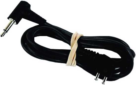 3M PELTOR audio input cable with 3.5mm mono plug for connecting headsets to radios and devices, 914mm straight design.