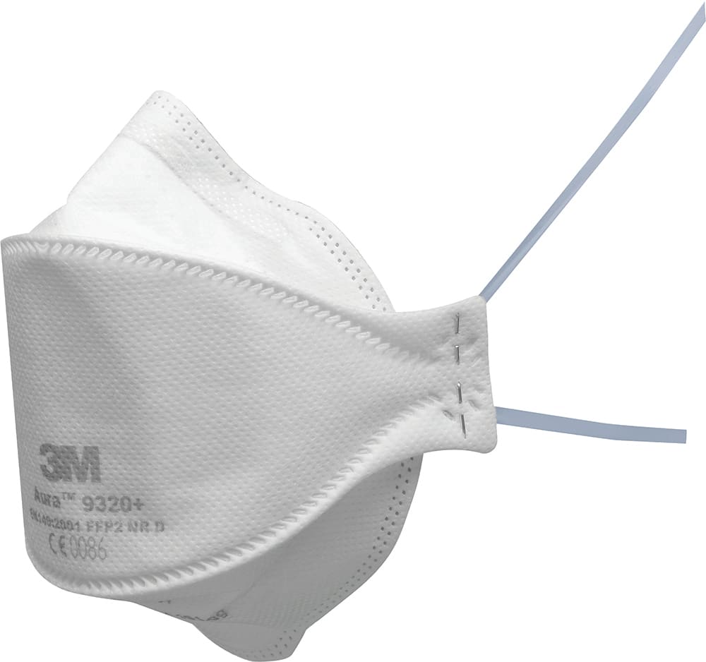 3M Aura FlatFold Respirator 9320A+, P2 Medium/Large 20 (Box)