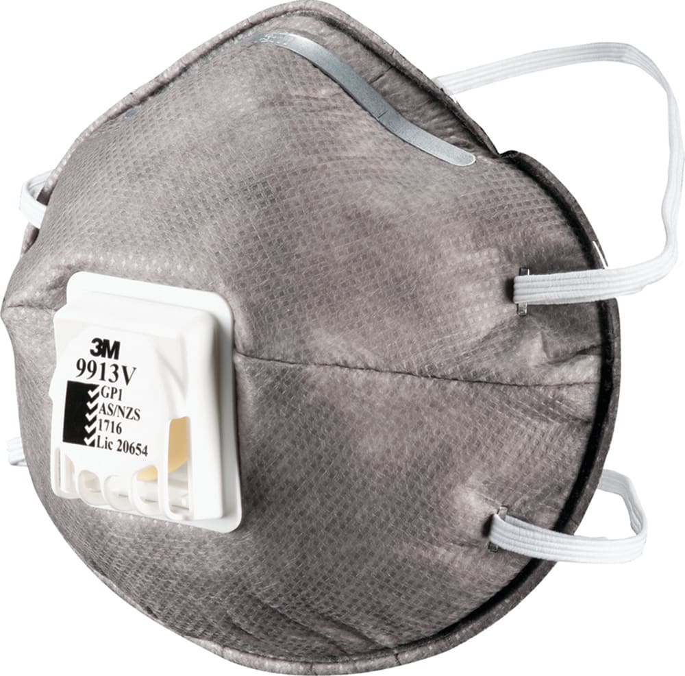 3M Respirator 9913V, GP1, Nuisance Org Vap valved Medium 10 (Box)